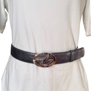Francesco Biasia Metallic Leather Belt – Size M